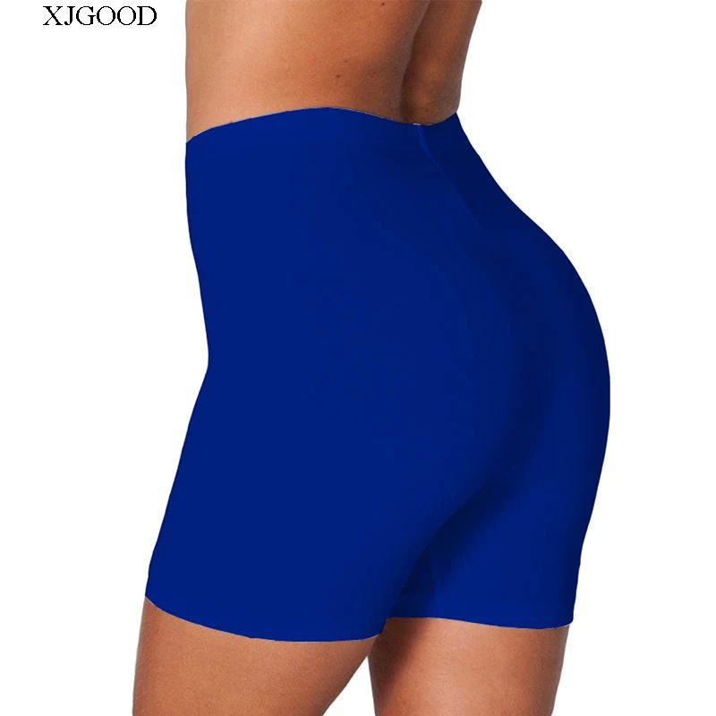 Solid Color High Waist Slim Yoga Shorts Pure Color High Waist Silm Yoga Shorts