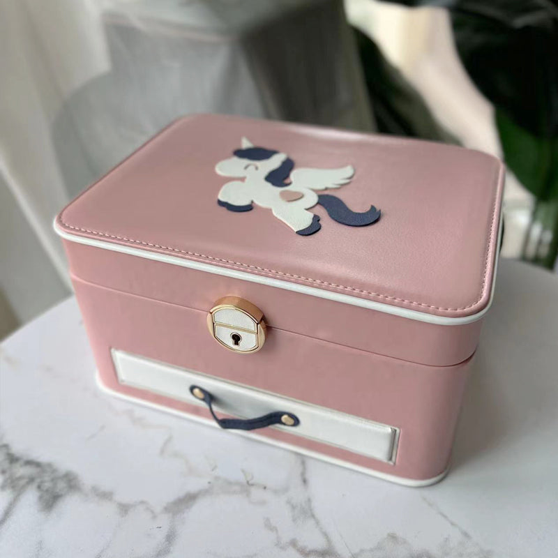 Cartoon Pink Cute Young Adult Bracelet Box Jewelry Box