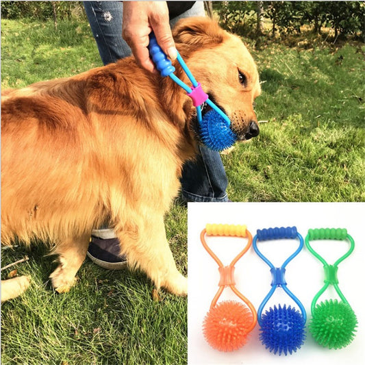 New New Arrival Pet Toy Interactive Acanthosphere with Elastic Rope Ball Molar Dog Toy Training Pet Supplies