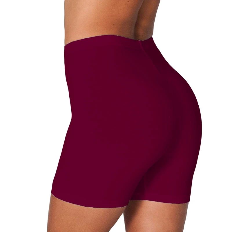 Solid Color High Waist Slim Yoga Shorts Pure Color High Waist Silm Yoga Shorts