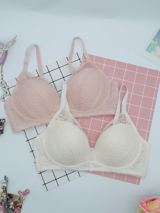 Export South Korea Foreign Trade Original Order Comfortable Wireless Bra Micro Push up V-Shaped Women's Underwear Thin Breathable Bra