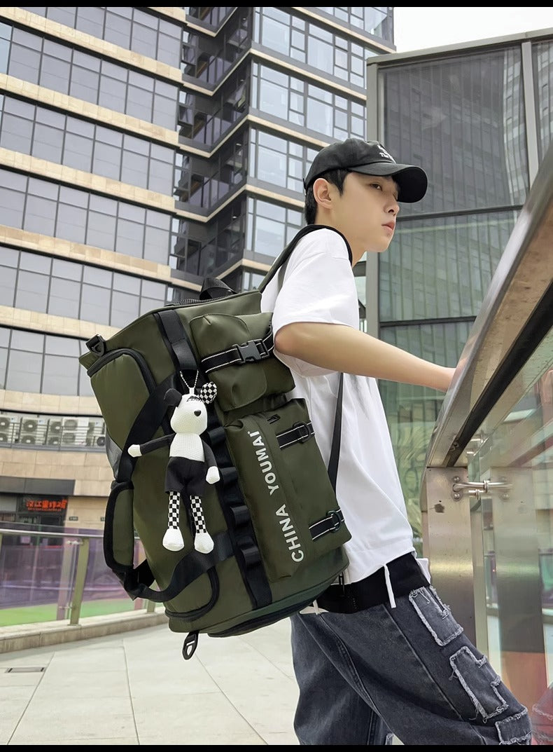 Large Capacity Travel Bag Backpack Men's Business Trip Travel Luggage Bag Sports Gym Bag Hiking Backpack Student Schoolbag