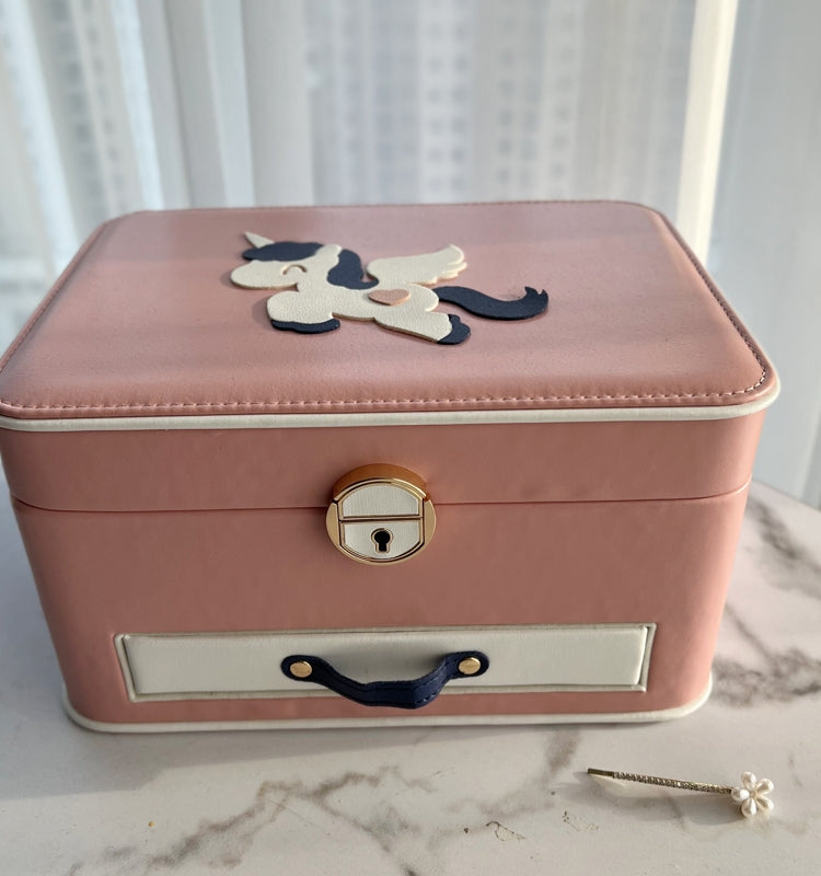 Cartoon Pink Cute Young Adult Bracelet Box Jewelry Box