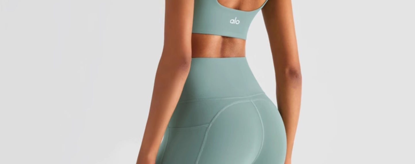 Alo Yoga Spring & Fall Quick-Drying Cycling Outwear Yoga Pants