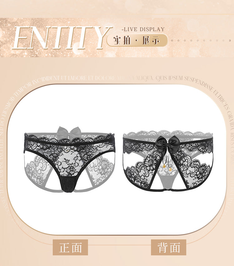 Fee Et Moi Sexy Lace Underwear for Women Intimates T-Back Seduction Sexy Free off T-Shaped Panties Outdoor Dating Convenient for Women