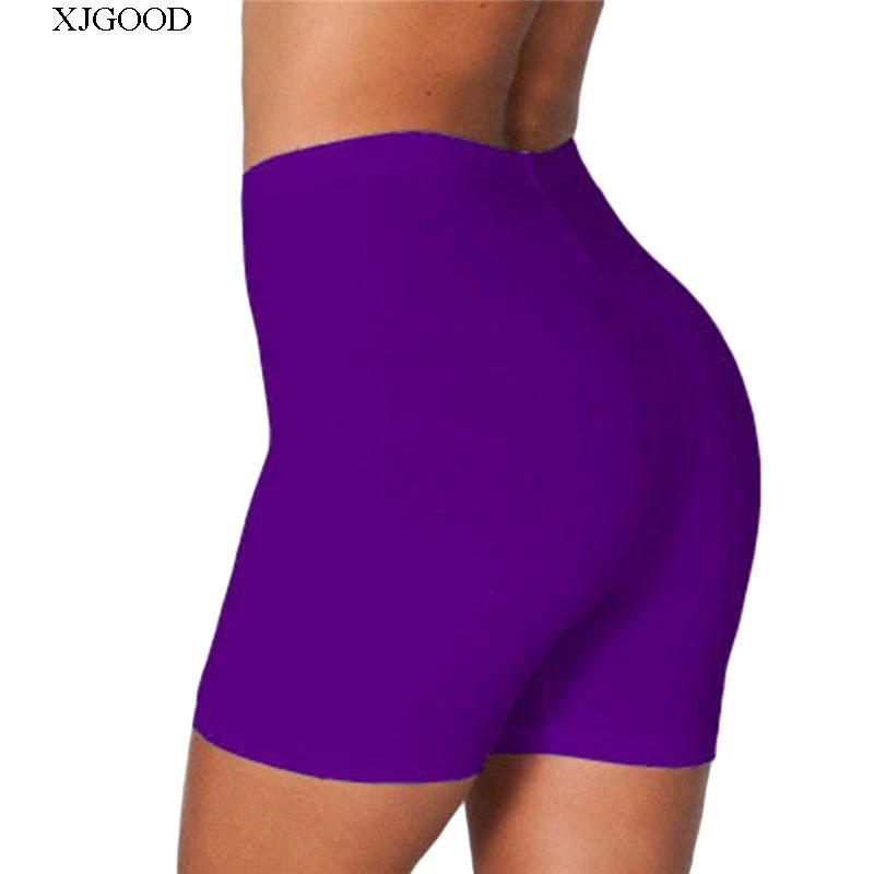 Solid Color High Waist Slim Yoga Shorts Pure Color High Waist Silm Yoga Shorts