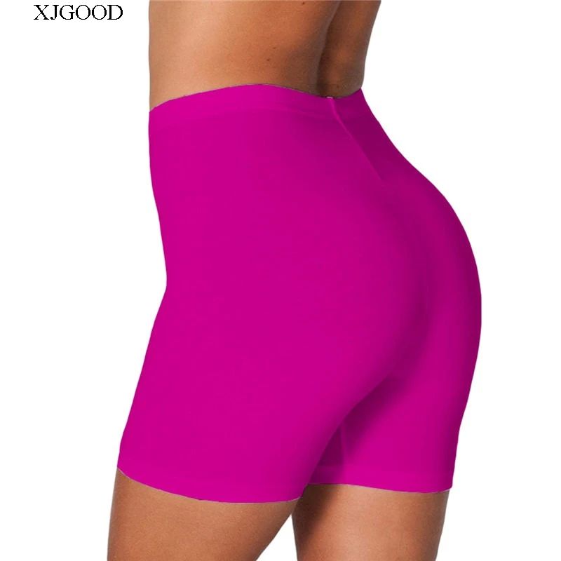 Solid Color High Waist Slim Yoga Shorts Pure Color High Waist Silm Yoga Shorts