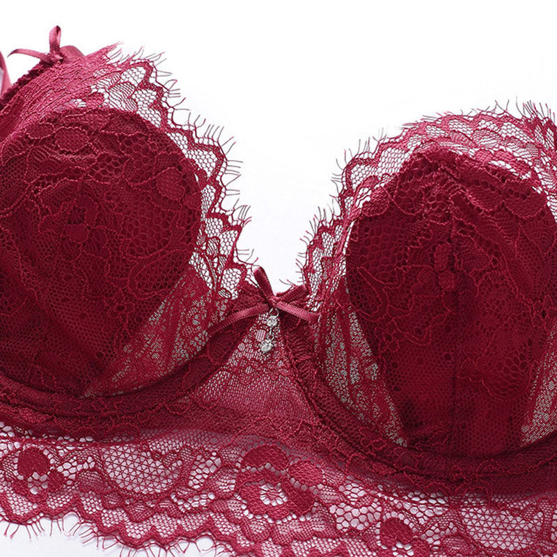 Beautiful Back Large Size Women's Lace Panties Passion Bra