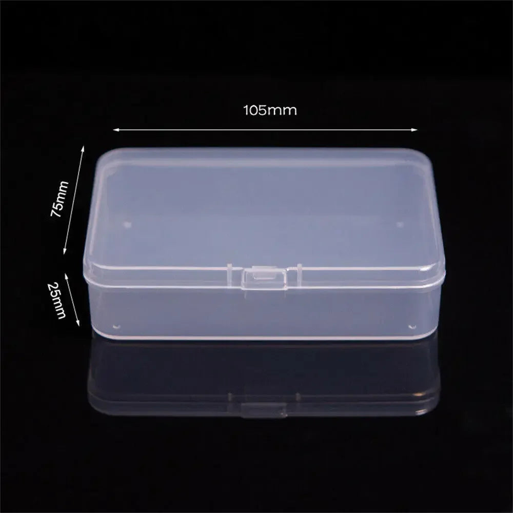 1pc 6 Grids Compartments Plastic Transparent Organizer Jewel Bead Case Cover Container Storage Box For Jewelry Pill Coin Sundry