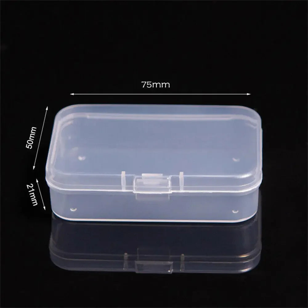 1pc 6 Grids Compartments Plastic Transparent Organizer Jewel Bead Case Cover Container Storage Box For Jewelry Pill Coin Sundry