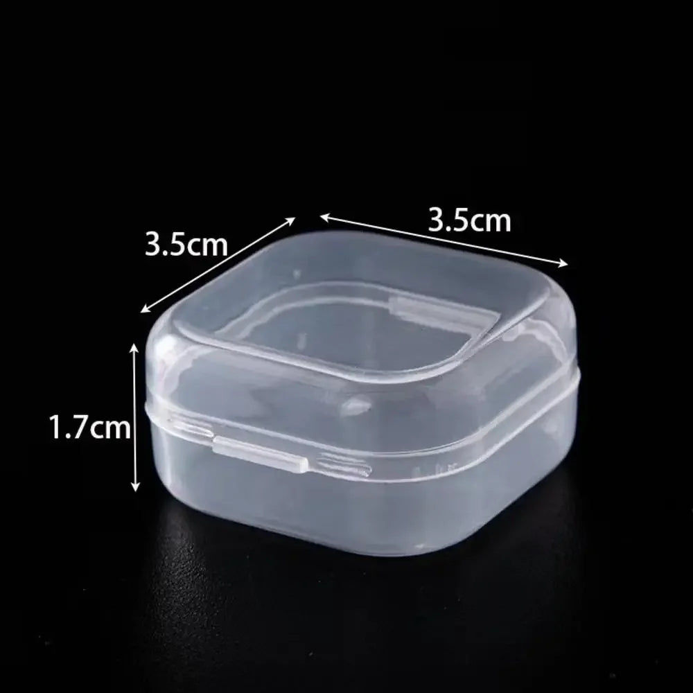 1pc 6 Grids Compartments Plastic Transparent Organizer Jewel Bead Case Cover Container Storage Box For Jewelry Pill Coin Sundry