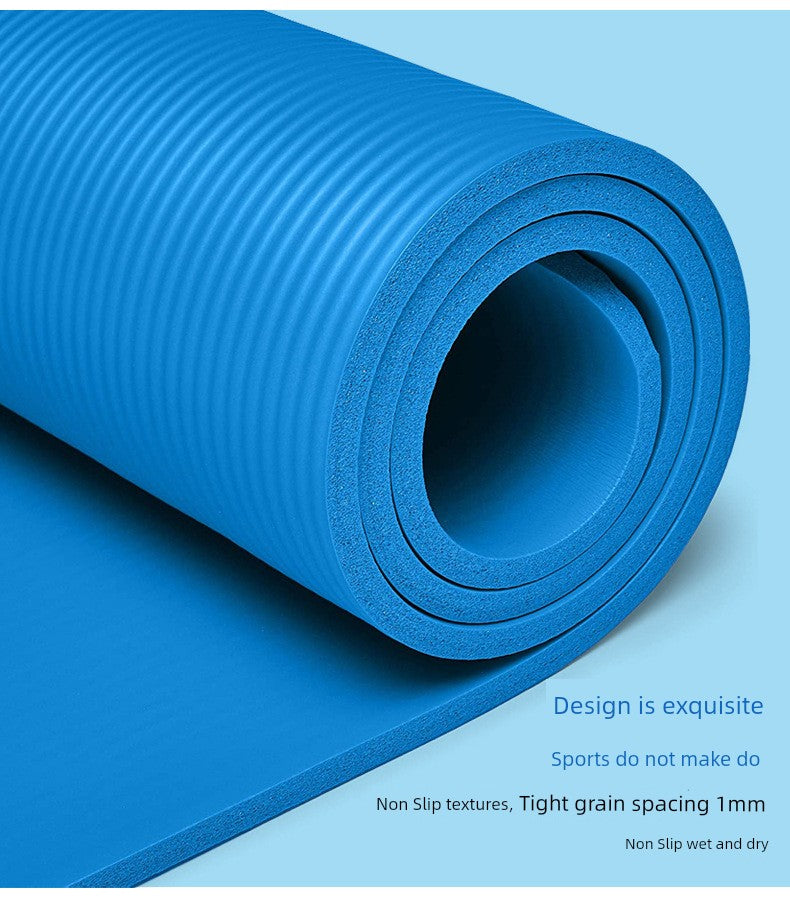 Fitness Yoga Mat Gym Cushion Exercise Mat Long Thick Yoga Mat