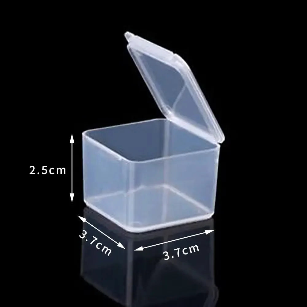 1pc 6 Grids Compartments Plastic Transparent Organizer Jewel Bead Case Cover Container Storage Box For Jewelry Pill Coin Sundry