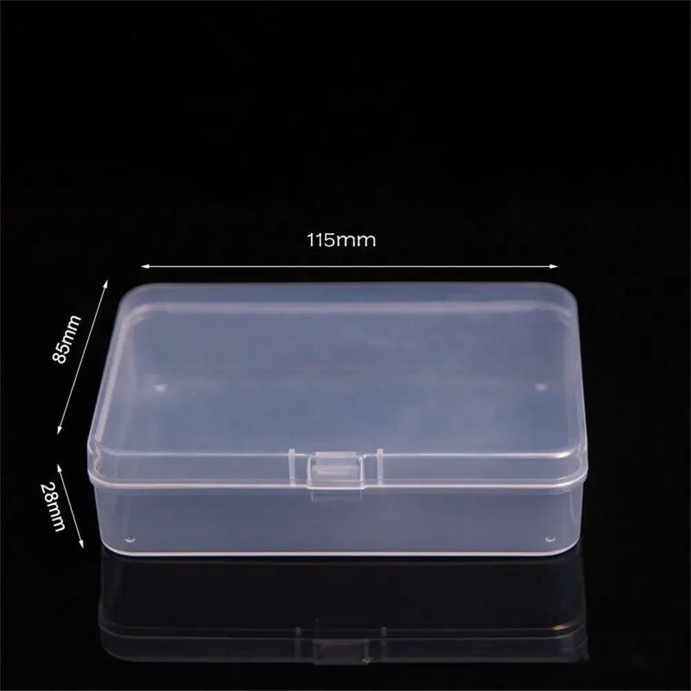 1pc 6 Grids Compartments Plastic Transparent Organizer Jewel Bead Case Cover Container Storage Box For Jewelry Pill Coin Sundry