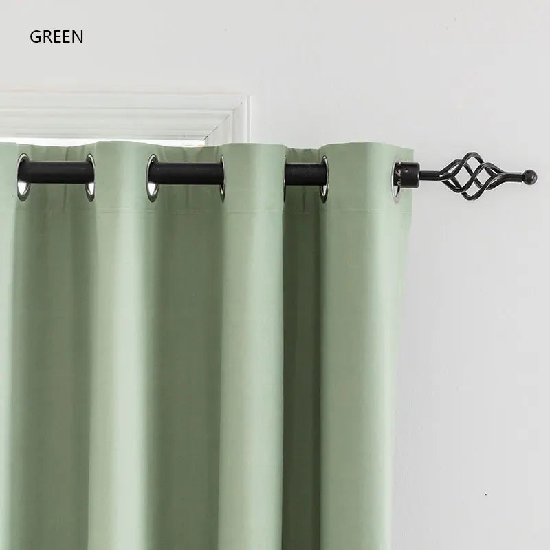 1PC Blackout Curtains With Black TPU Interlining Thin and Light Drapery Panel for Bedroom Meetingroom Share Room Office