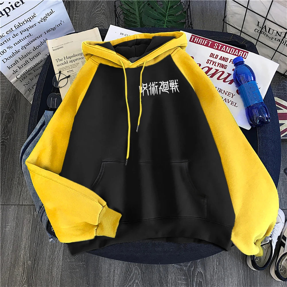 Jujutsu Kaisen Anime Print Hoodies Women Fleece Comfortable Hoodie Raglan Casual New Hoodies Sports Original Fashion Tracksuit