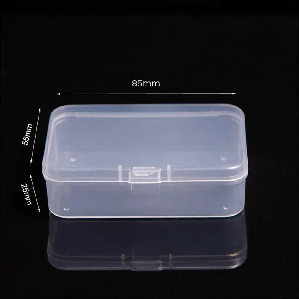 1pc 6 Grids Compartments Plastic Transparent Organizer Jewel Bead Case Cover Container Storage Box For Jewelry Pill Coin Sundry