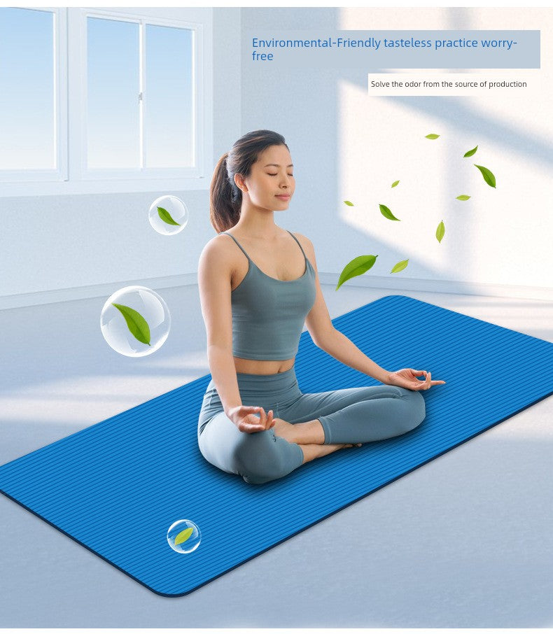 Fitness Yoga Mat Gym Cushion Exercise Mat Long Thick Yoga Mat