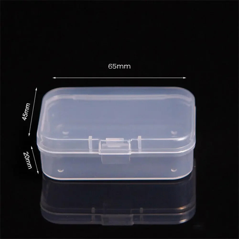 1pc 6 Grids Compartments Plastic Transparent Organizer Jewel Bead Case Cover Container Storage Box For Jewelry Pill Coin Sundry