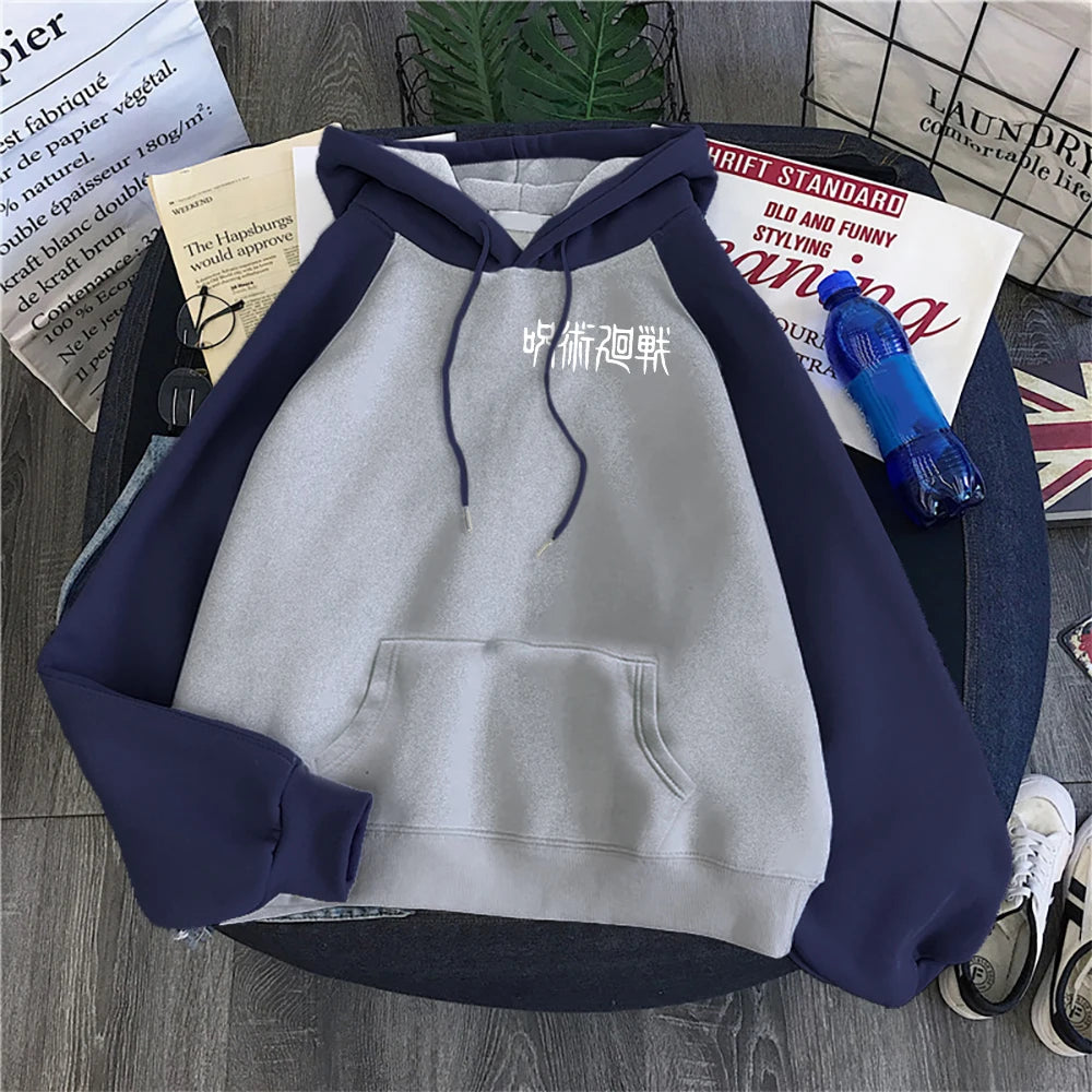 Jujutsu Kaisen Anime Print Hoodies Women Fleece Comfortable Hoodie Raglan Casual New Hoodies Sports Original Fashion Tracksuit