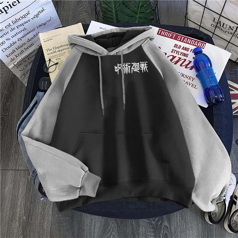 Jujutsu Kaisen Anime Print Hoodies Women Fleece Comfortable Hoodie Raglan Casual New Hoodies Sports Original Fashion Tracksuit