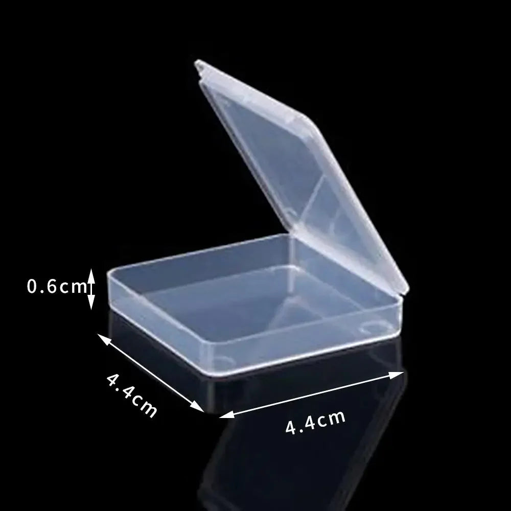 1pc 6 Grids Compartments Plastic Transparent Organizer Jewel Bead Case Cover Container Storage Box For Jewelry Pill Coin Sundry