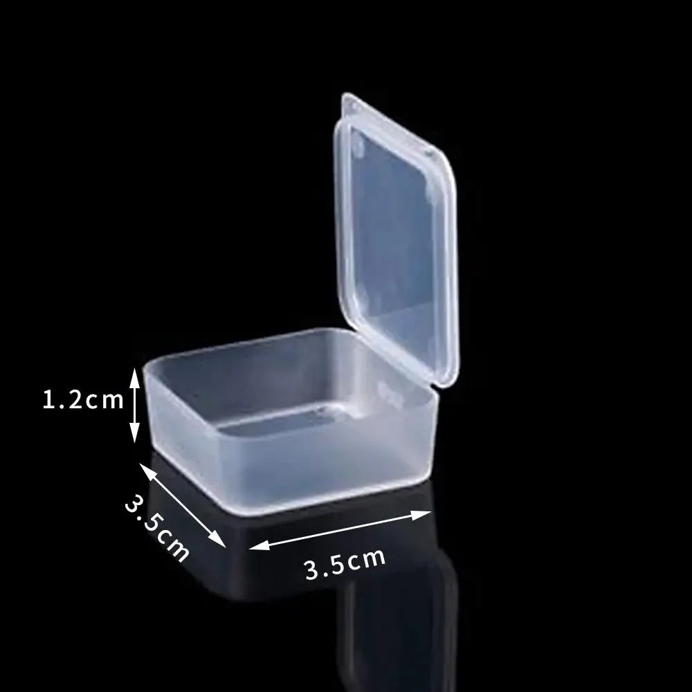 1pc 6 Grids Compartments Plastic Transparent Organizer Jewel Bead Case Cover Container Storage Box For Jewelry Pill Coin Sundry