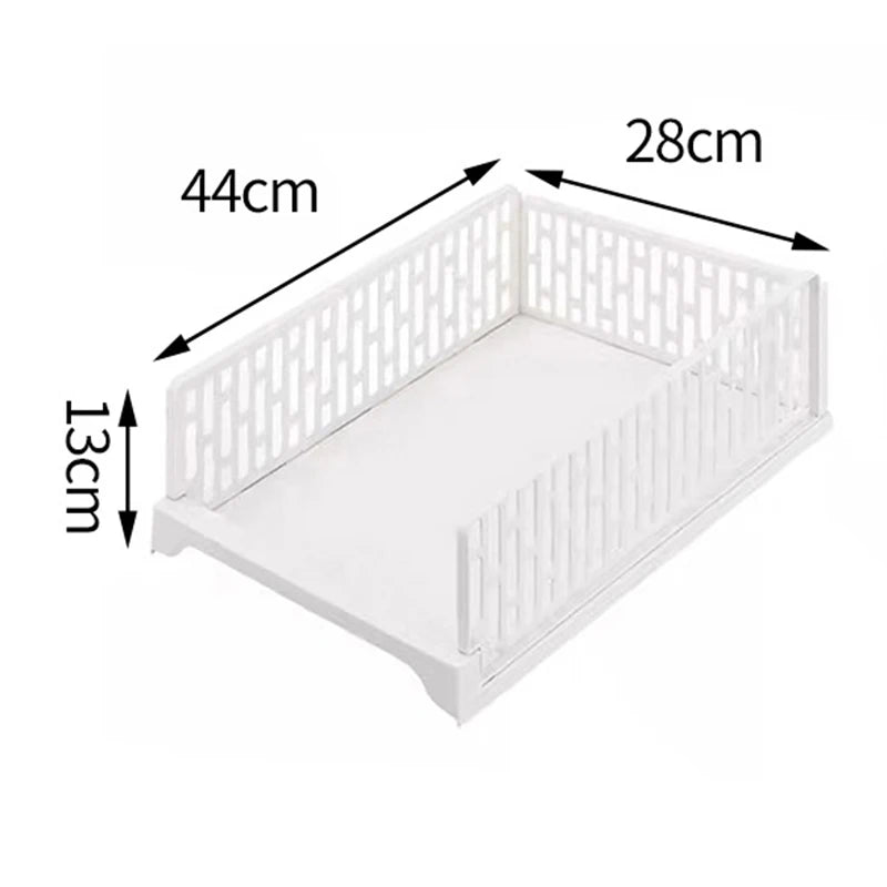 Stackable Wardrobe Drawer Units Organizer Clothes Closet Storage Boxes Shelves Plastic Divider Board Cube Toy Snacks Containers