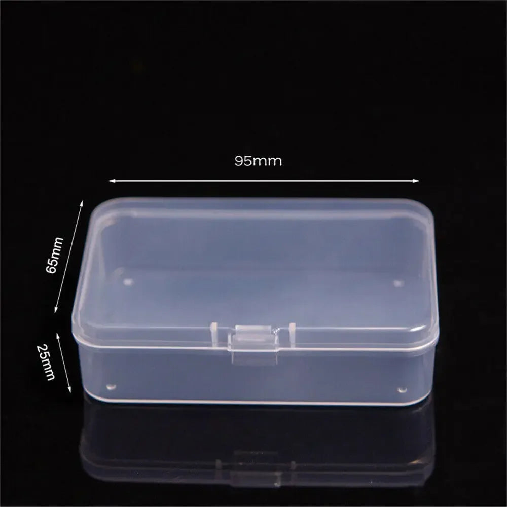 1pc 6 Grids Compartments Plastic Transparent Organizer Jewel Bead Case Cover Container Storage Box For Jewelry Pill Coin Sundry