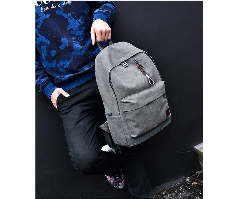 Travel Canvas Junior High School K-style Men Backpack