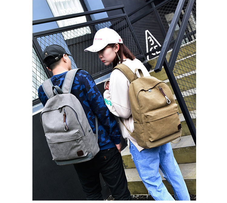 Travel Canvas Junior High School K-style Men Backpack